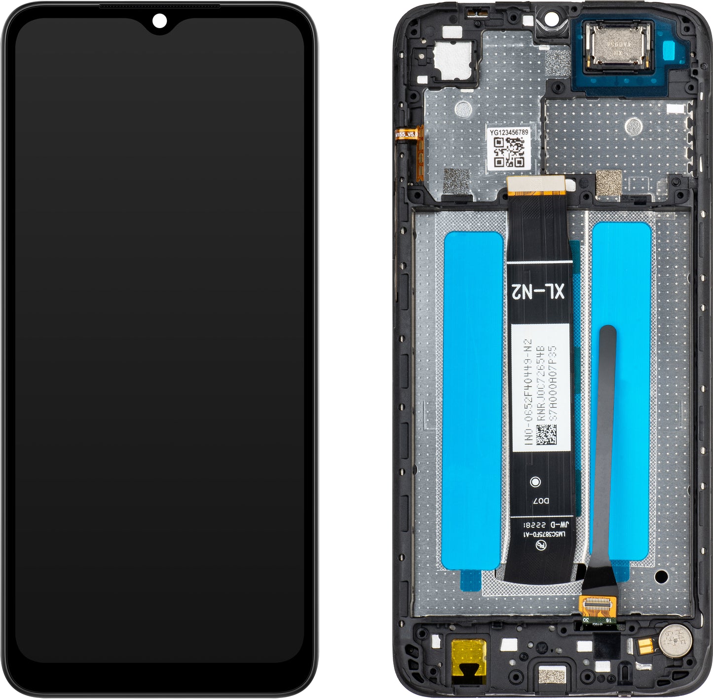 Οθόνη αφής MP συμβατή με Xiaomi Redmi A2+ / A2 / A1+ / A1, με πλαίσιο, Μαύρο