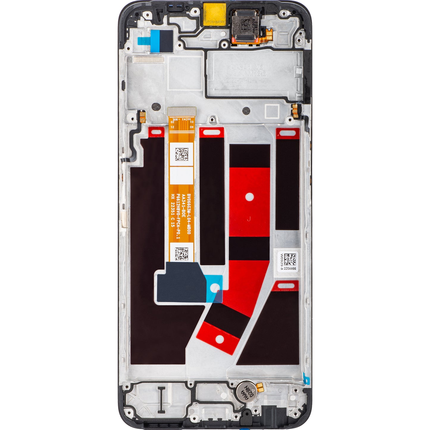 Oppo A57 5G Touchscreen Display with Frame, Black, Service Pack 4130239