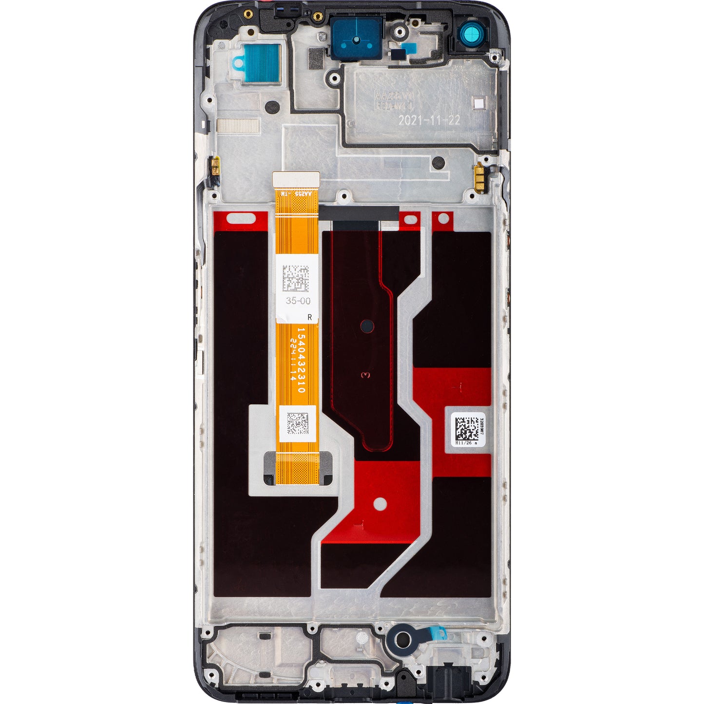 Οθόνη με οθόνη αφής Oppo A96, με πλαίσιο, μαύρο, Service Pack 4130058