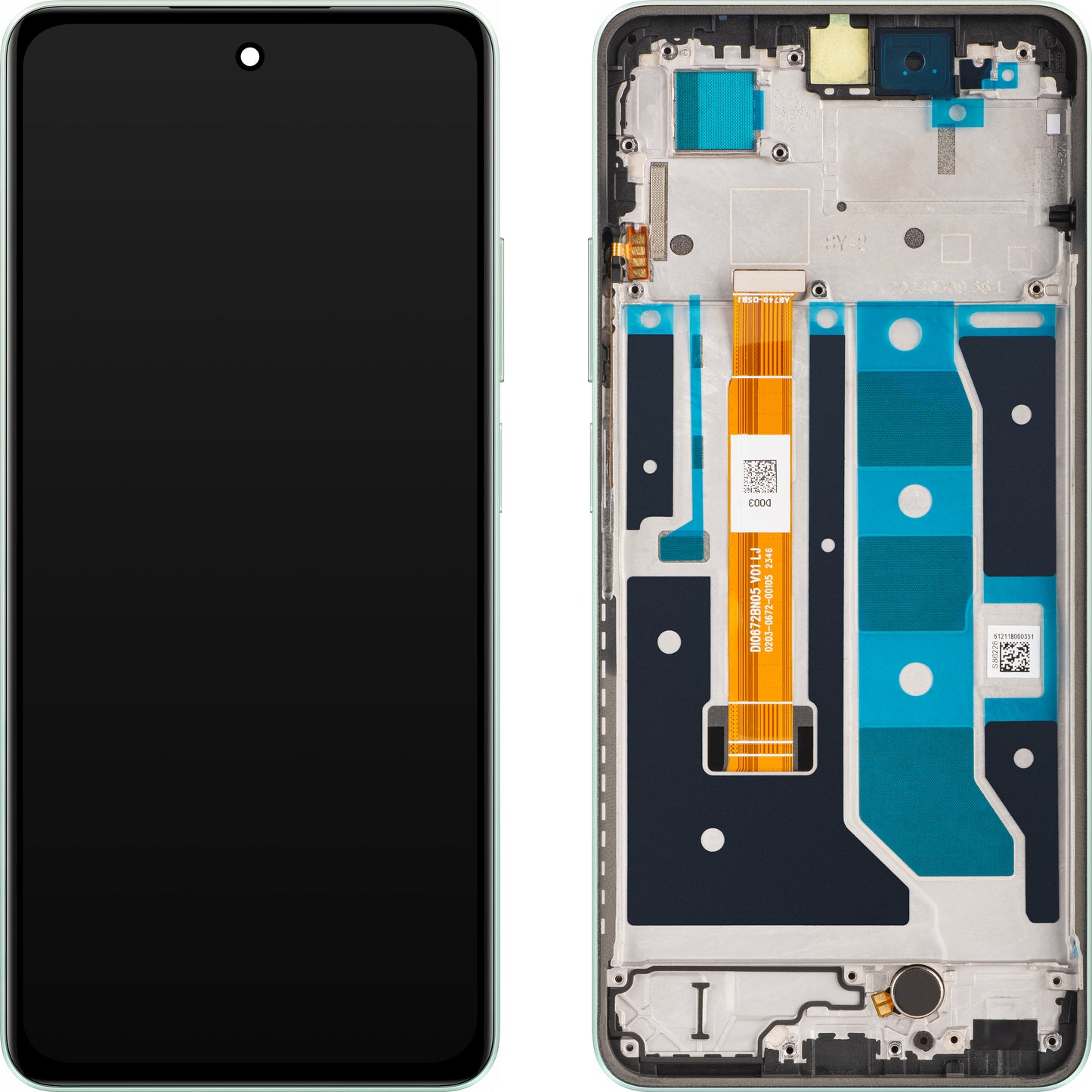 Οθόνη αφής Realme C67 4G, με πλαίσιο, πράσινο (Sunny Oasis), Service Pack 621029000121