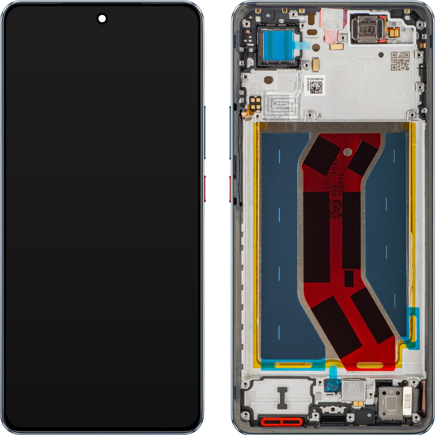 Οθόνη με οθόνη αφής Realme GT 7T, με πλαίσιο, Μπλε (IceSense Blue), Service Pack 621029000575