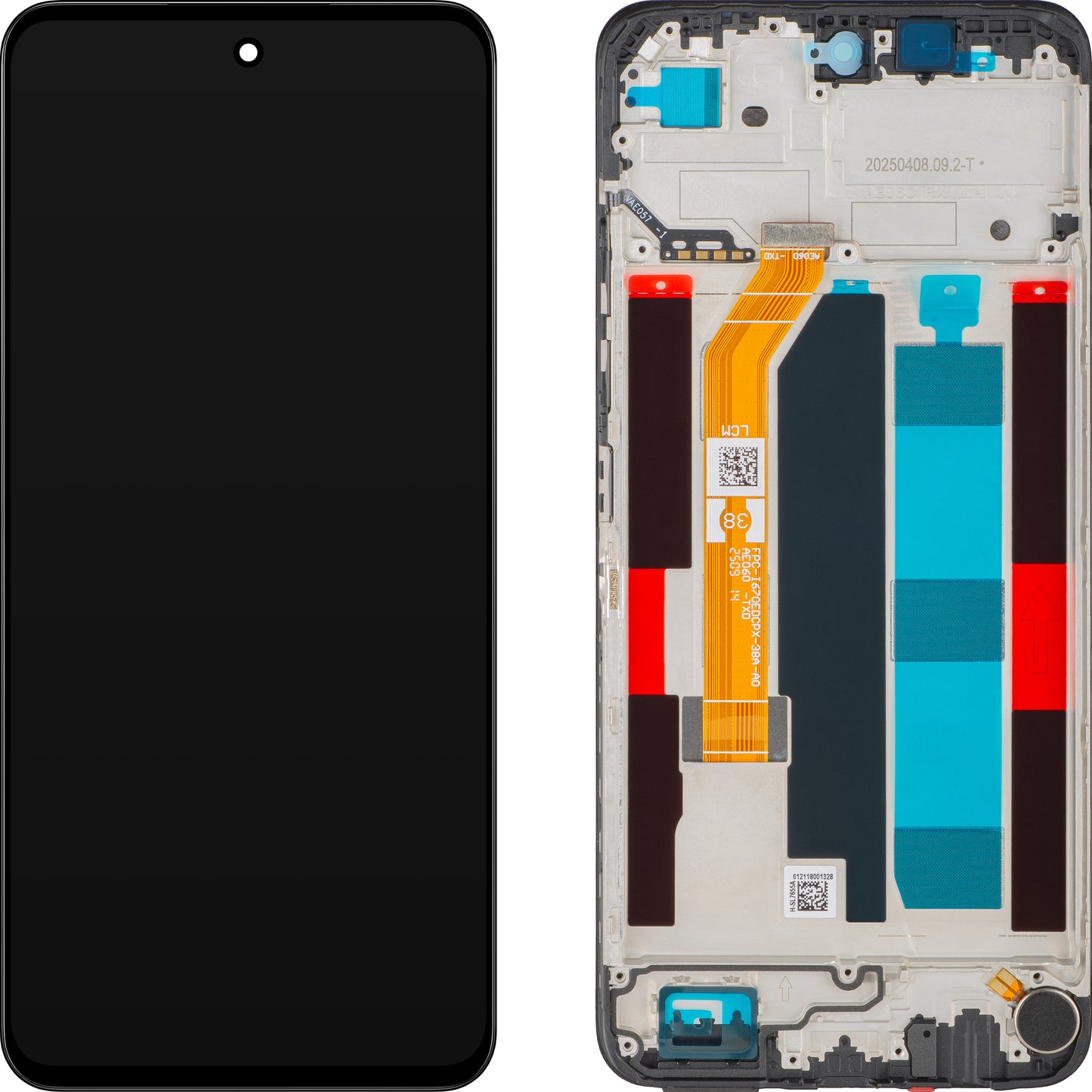 Οθόνη με Αφή Realme C71, με Πλαίσιο, Μαύρη, Service Pack 621029000577