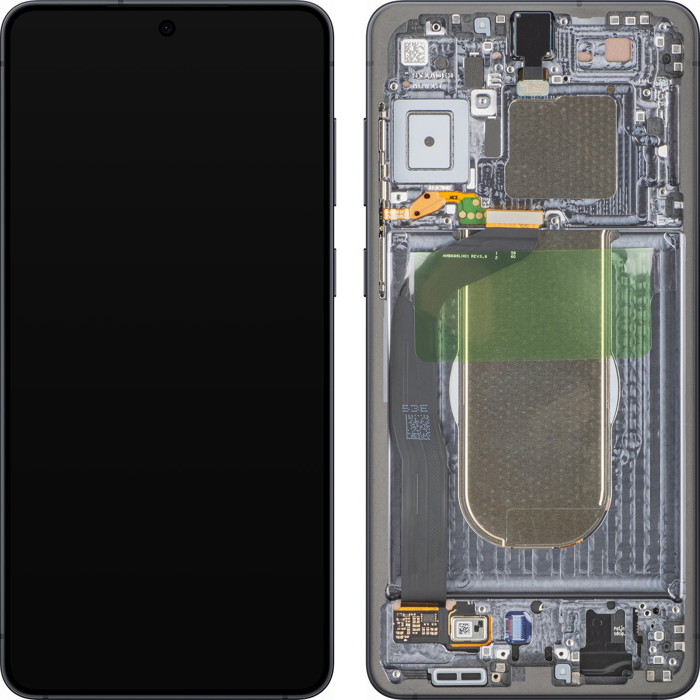 Οθόνη με Αφή Samsung Galaxy S25 Edge S937, με Πλαίσιο, Μαύρο (Titanium Jetblack), Service Pack GH82-37224C
