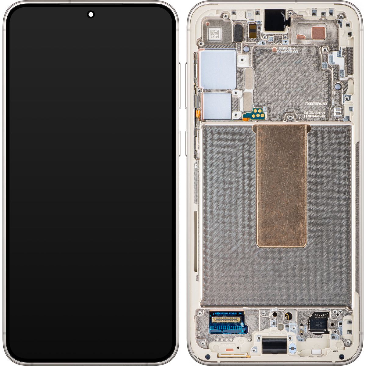 Οθόνη με οθόνη αφής Samsung Galaxy S23+ S916, με πλαίσιο, λευκό (κρεμ), Service Pack GH82-30476B
