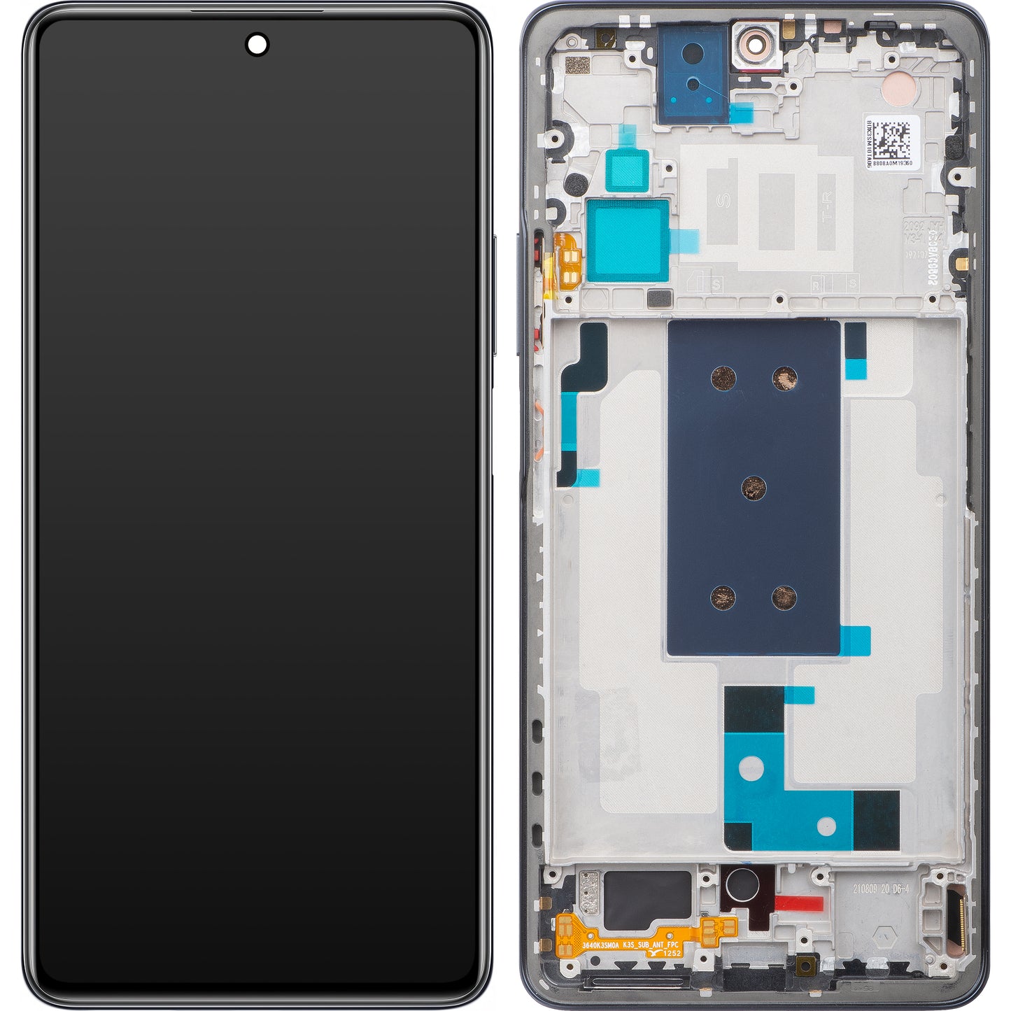 Οθόνη με οθόνη αφής Xiaomi 11T Pro, με πλαίσιο, γκρι, Swap 5600030K3S00