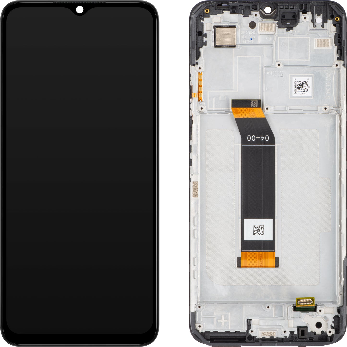 Οθόνη με Αφή Xiaomi Poco M5 / M4 5G / Redmi 10 5G, με Πλαίσιο, Μαύρο, Service Pack 560005L19P00