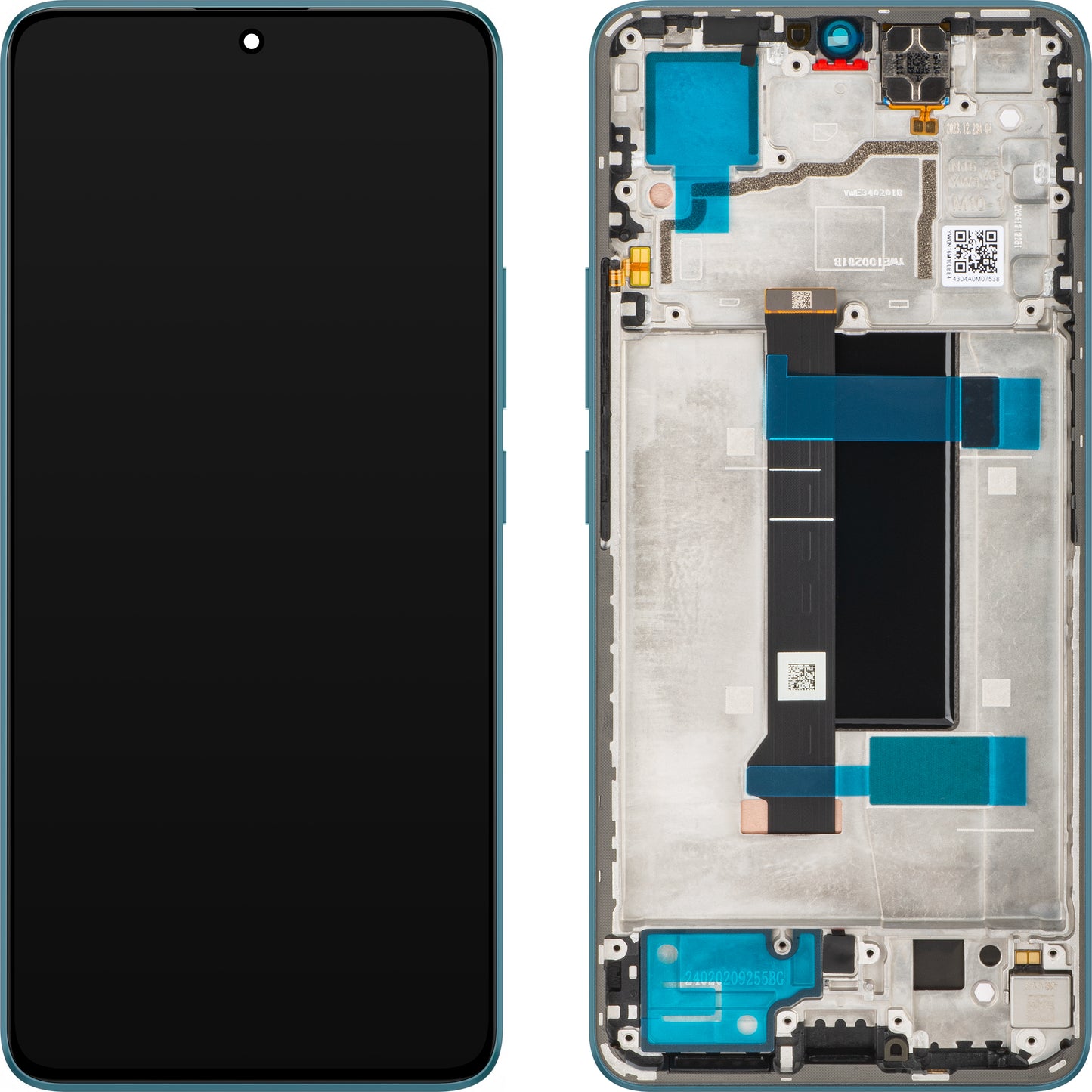 Οθόνη αφής Xiaomi Redmi Note 13 Pro 5G, με πλαίσιο, μπλε (Ocean Teal), πακέτο σέρβις 5600010N1600