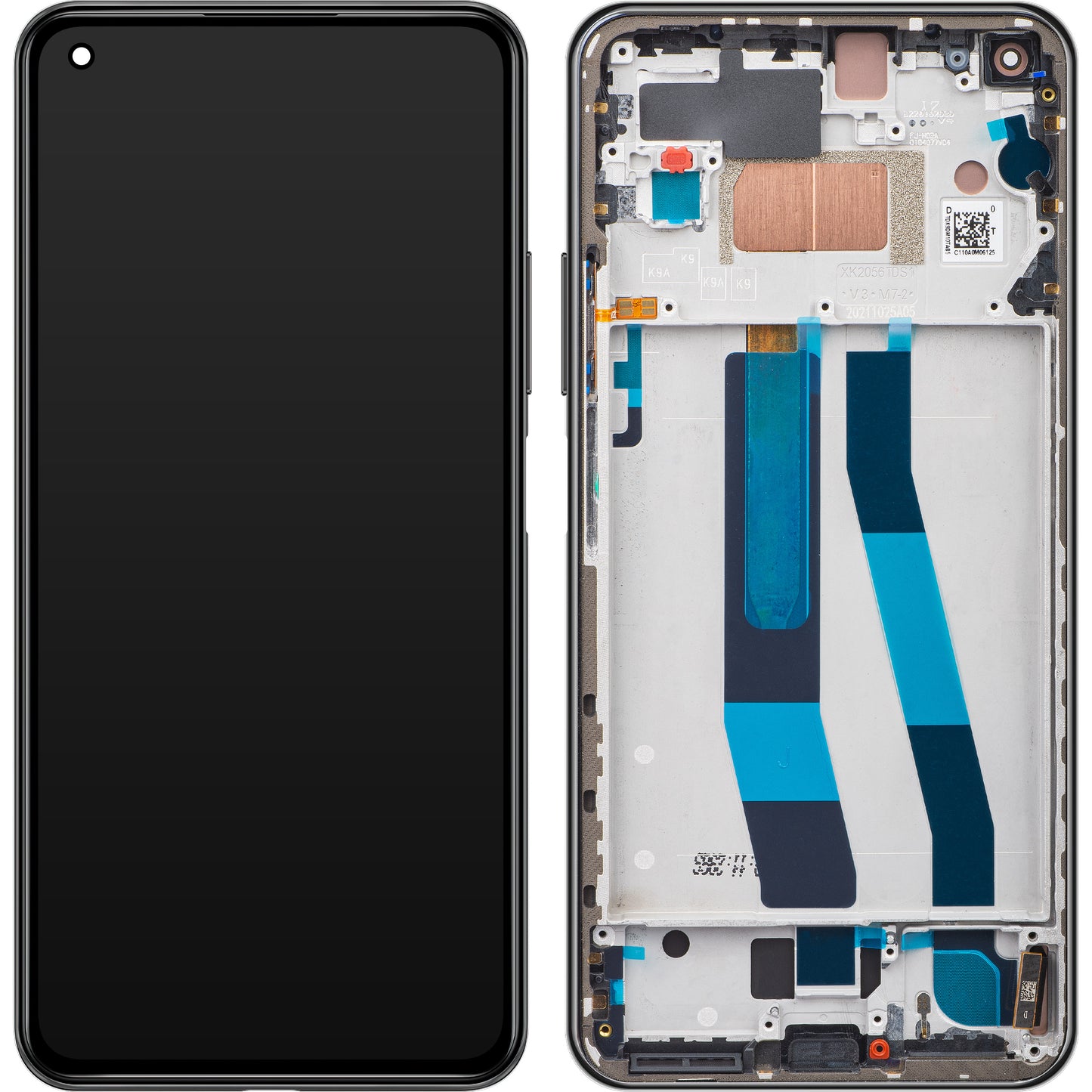 Οθόνη με οθόνη αφής Xiaomi 11 Lite 5G NE, με πλαίσιο, Μαύρο (Truffle Black), Ανταλλαγή 5600030K9D00