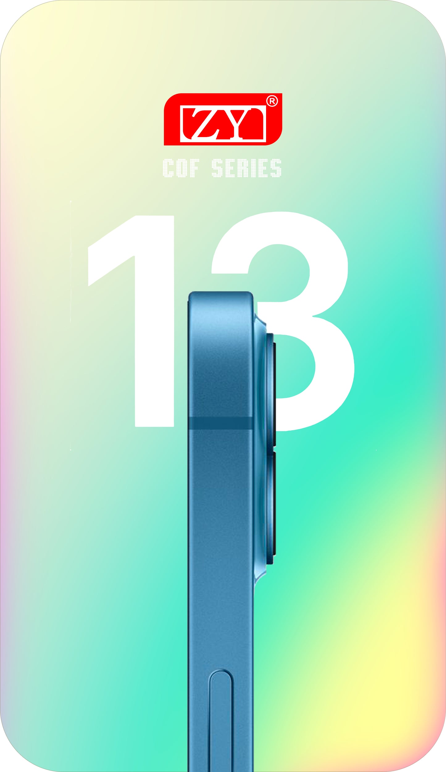 ZY Οθόνη αφής για Apple iPhone 13, με πλαίσιο, LCD In-Cell IC Κινητή, Μαύρο