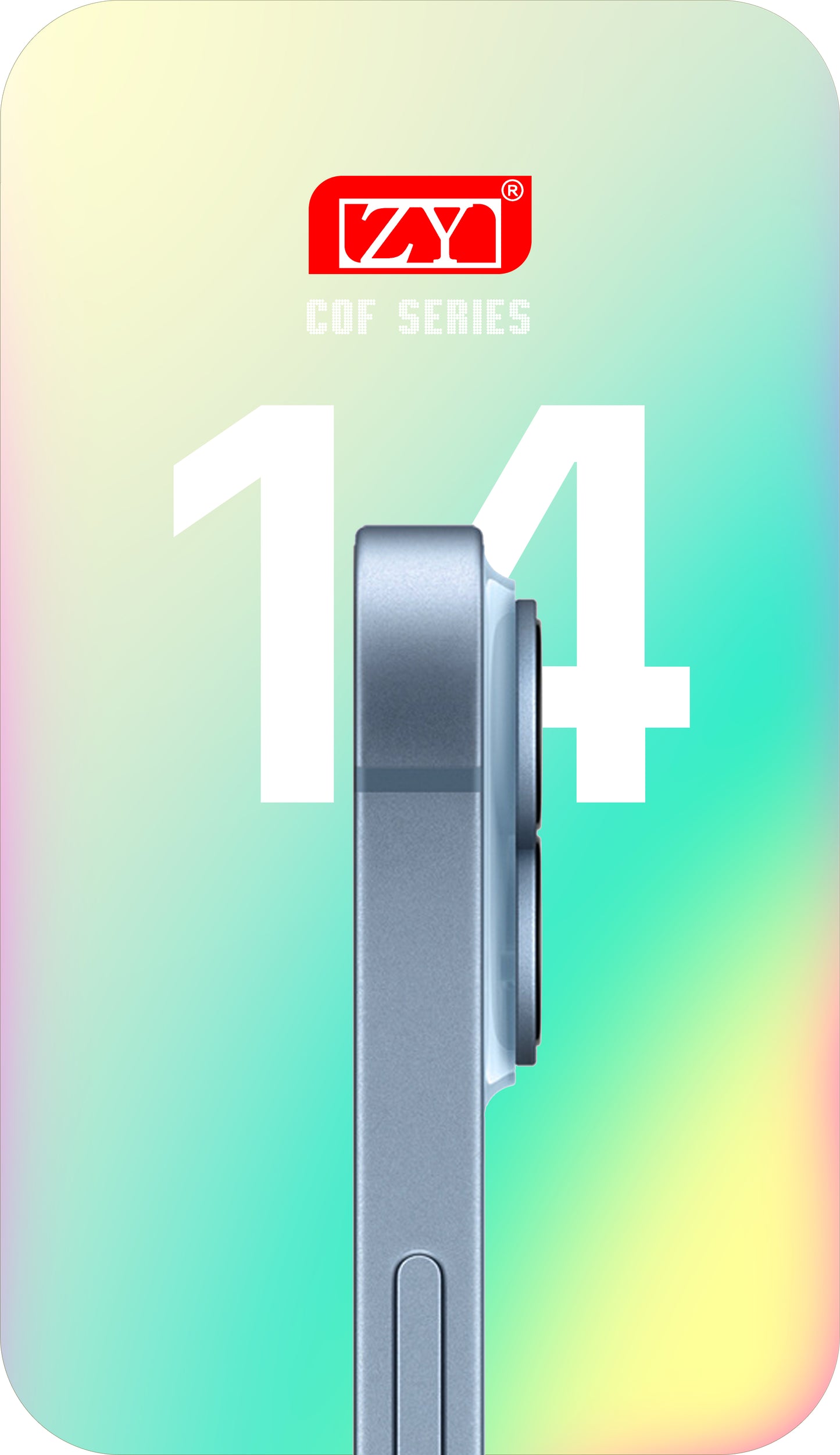 ZY Οθόνη αφής για Apple iPhone 14, με πλαίσιο, LCD In-Cell IC Κινητή, Μαύρο