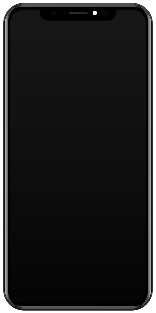 Οθόνη αφής JK για Apple iPhone X, με πλαίσιο, έκδοση LCD εντός κυψέλης, μαύρο