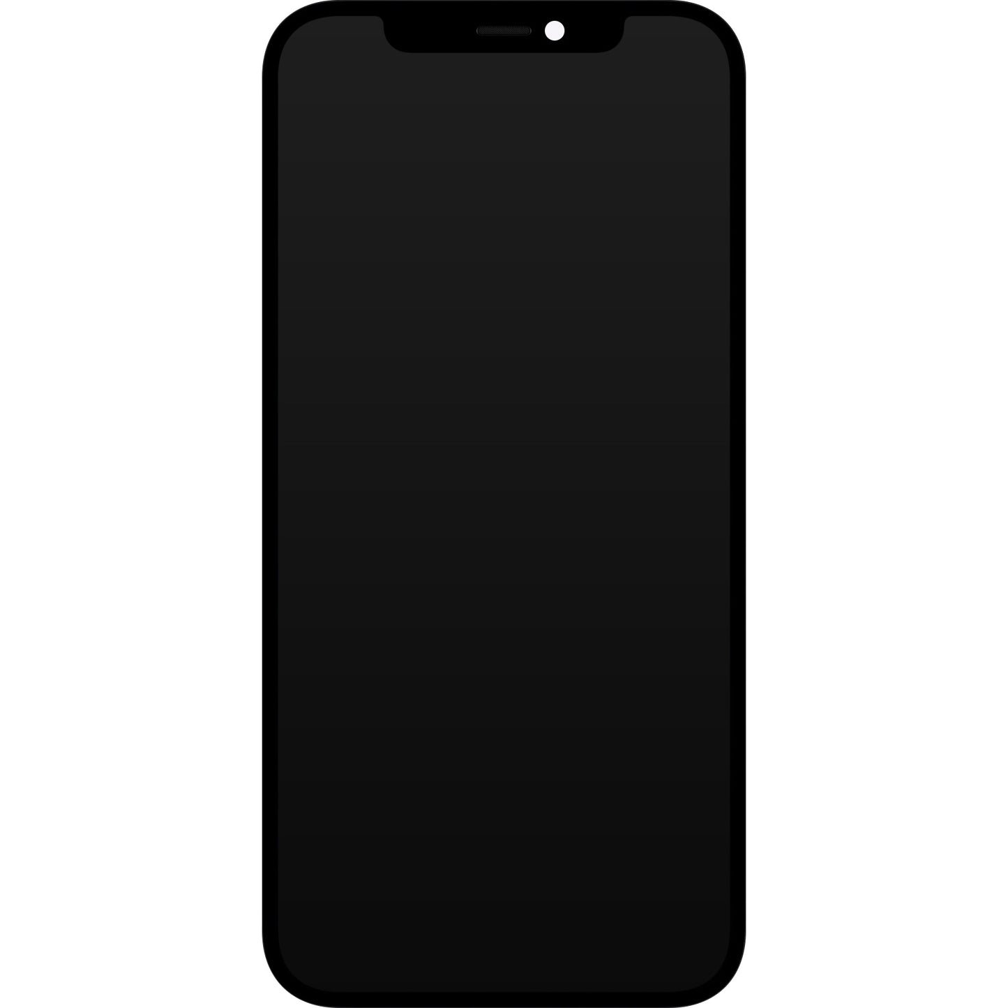 JK Touchscreen Display for Apple iPhone 12 / 12 Pro, with Frame, Movable IC In-Cell LCD Version, Black