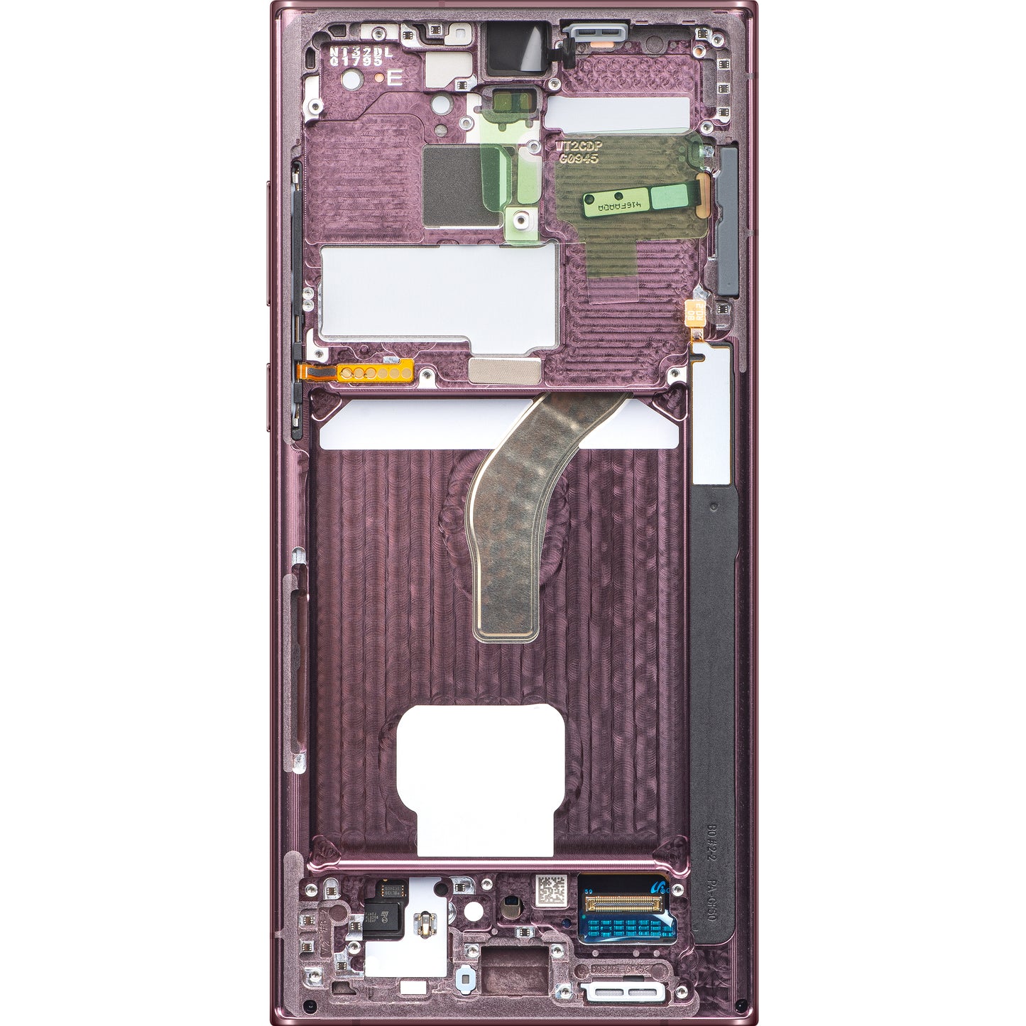 Samsung Galaxy S22 Ultra 5G S908 Οθόνη αφής Samsung Galaxy S22 Ultra 5G S908, με πλαίσιο, Cherry, Service Pack GH82-27488B
