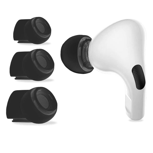 Προστατευτικά Βύσματα Tech-Protect για Apple AirPods Pro Series, Μέγεθος S / M / L, Μαύρα