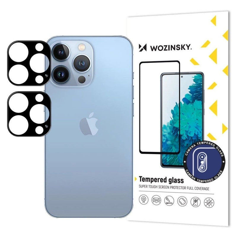 Προστατευτική Μεμβράνη Κάμερας Πίσω WZK για Apple iPhone 17, Ενισχυμένο Γυαλί, Σετ 2 τεμαχίων, Μαύρη