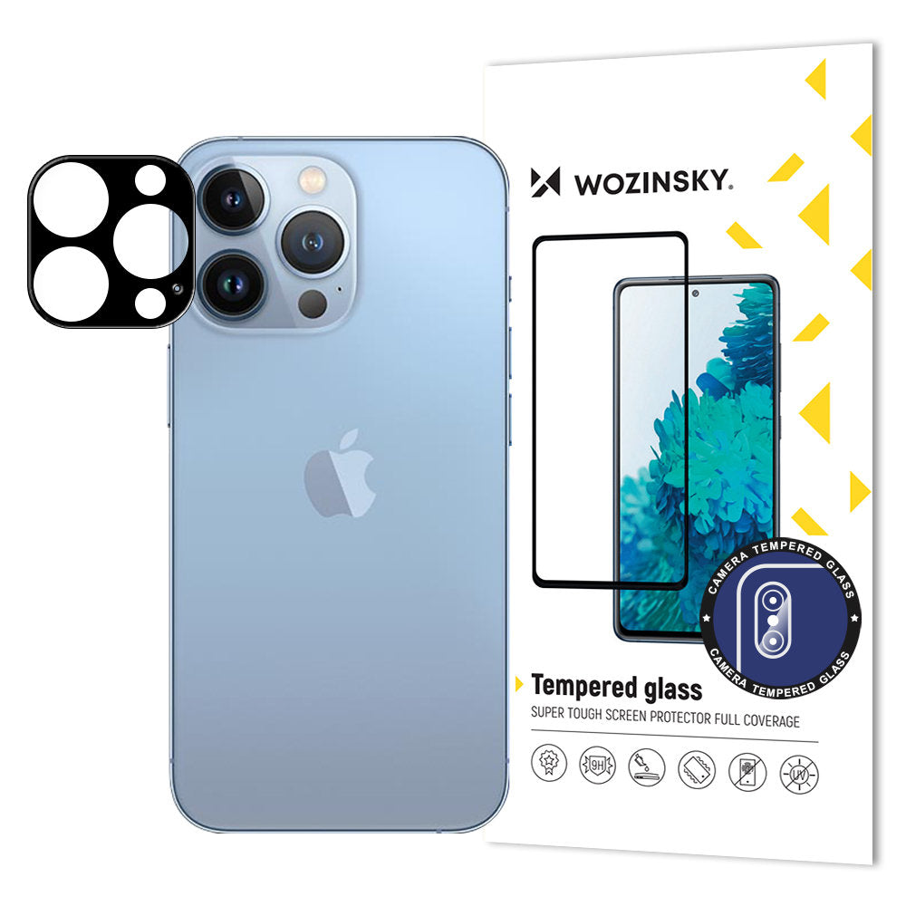 Προστατευτική Μεμβράνη Κάμερας Πίσω WZK για Apple iPhone 15 Pro Max, Ενισχυμένο Γυαλί, Μαύρη