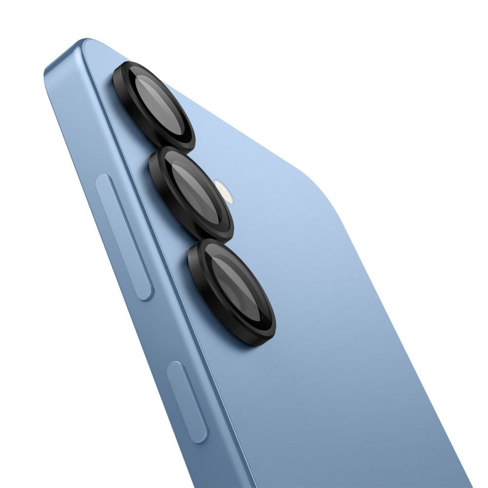 Προστατευτική Μεμβράνη Κάμερας Πίσω Spigen GlastR EZ FIT Optik Pro HD για Samsung Galaxy S25 S931, Ενισχυμένο Γυαλί, Σετ 2 τεμαχίων, Μαύρη AGL09092