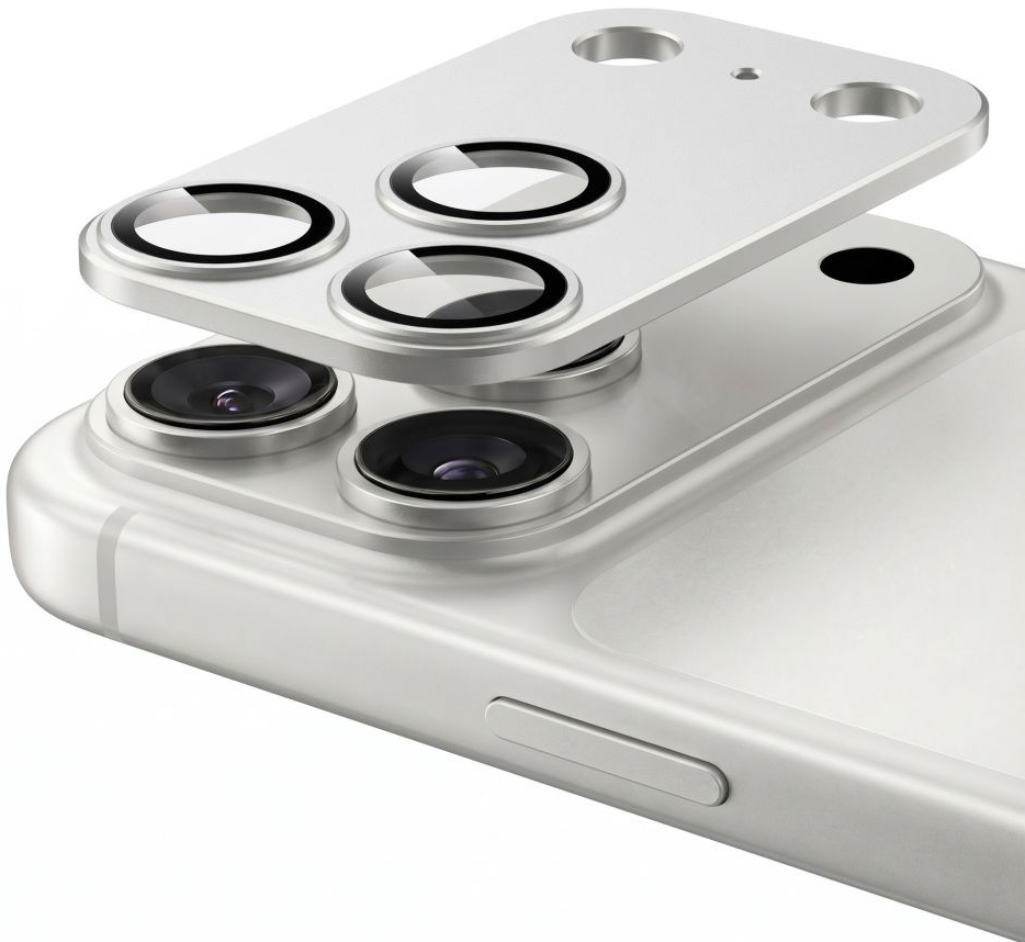 Προστατευτική μεμβράνη κάμερας πίσω Tech-Protect CamFull Fit+ για Apple iPhone 18 Pro Max, ασφαλισμένο γυαλί, ασημί