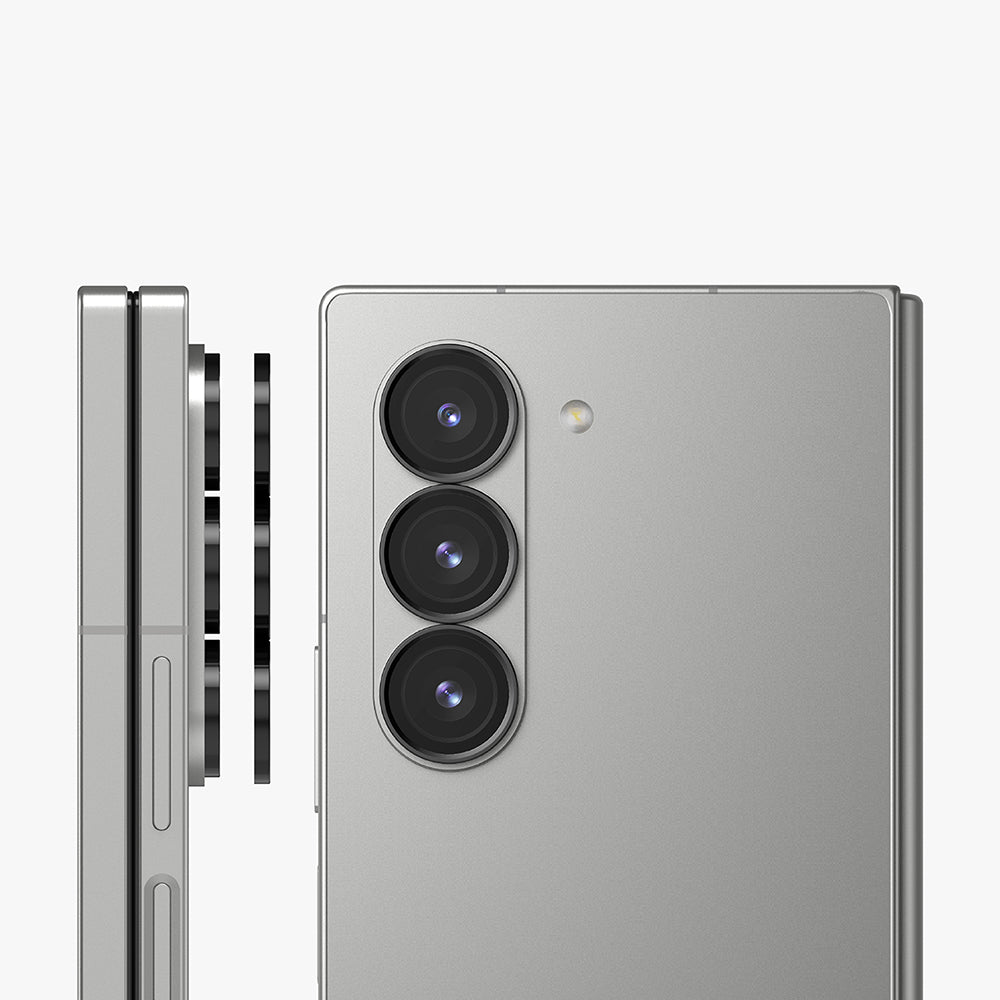 Προστατευτική Μεμβράνη Κάμερας Πίσω Ringke για Samsung Galaxy Z Fold6 F956, Ενισχυμένο Γυαλί, Σετ 2 τεμαχίων, Μαύρη