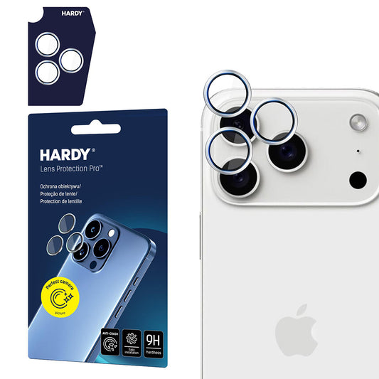 Προστατευτική Μεμβράνη Κάμερας Πίσω 3MK Hardy Protection Pro για Apple iPhone 17 Pro Max / 17 Pro, Ενισχυμένο Γυαλί, Ασημί