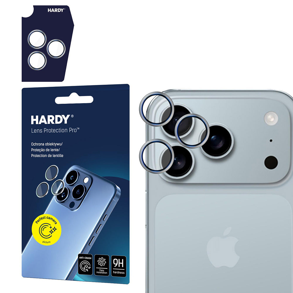 Προστατευτική Μεμβράνη Κάμερας Πίσω 3MK Hardy Protection Pro για Apple iPhone 17 Pro Max / 17 Pro, Ενισχυμένο Γυαλί, Μπεζ