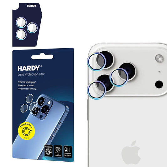 Προστατευτική Μεμβράνη Κάμερας Πίσω 3MK Hardy Protection Pro για Apple iPhone 17 Pro Max / 17 Pro, Ενισχυμένο Γυαλί, Πολύχρωμο