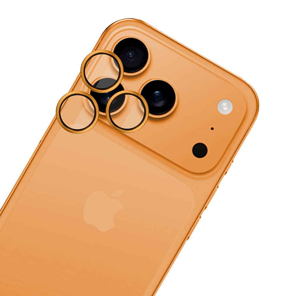 Προστατευτική Μεμβράνη Κάμερας Πίσω 3MK Hardy Protection Pro για Apple iPhone 17 Pro Max / 17 Pro, Ενισχυμένο Γυαλί, Πορτοκαλί