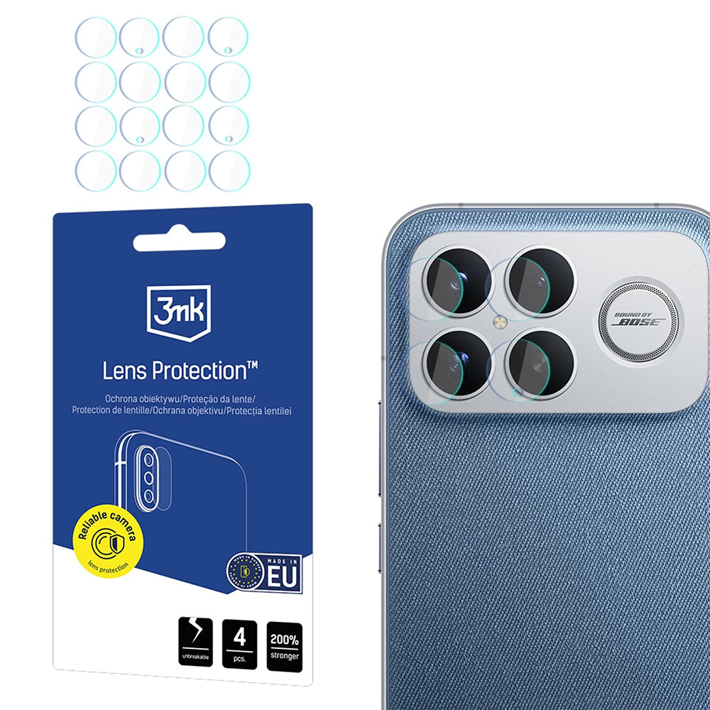 Προστατευτική Μεμβράνη Κάμερας Πίσω 3MK Protection για Xiaomi Poco F8 Ultra, Ενισχυμένο Γυαλί, Σετ 4 τεμαχίων, Διαφανές