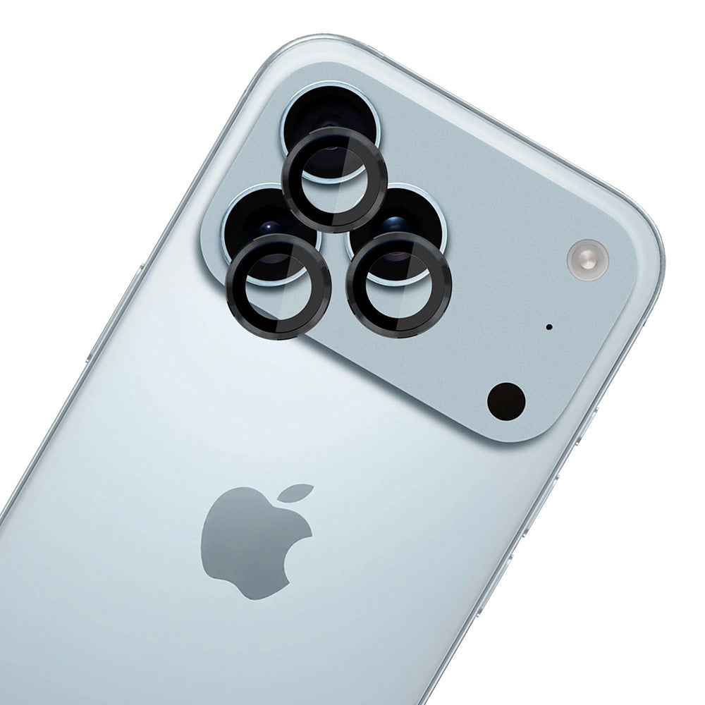 Προστατευτική Μεμβράνη Κάμερας Πίσω 3MK Protection Pro για Apple iPhone 17 Pro Max / 17 Pro, Ενισχυμένο Γυαλί, Μαύρη