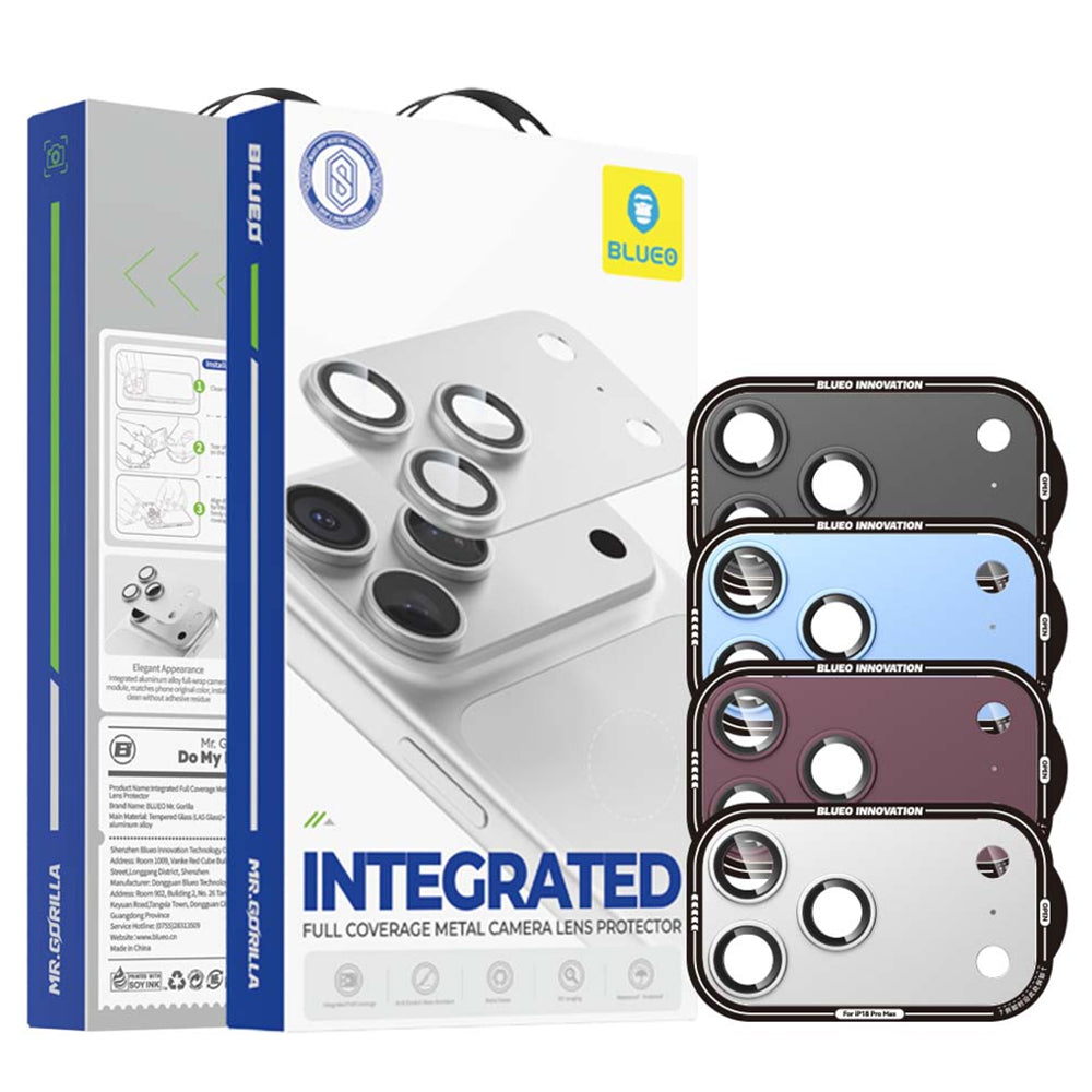 Προστατευτικό κάμερας Blueo Integrated Metal για Apple iPhone 18 Pro Max, Tempered Glass, γαλάζιο
