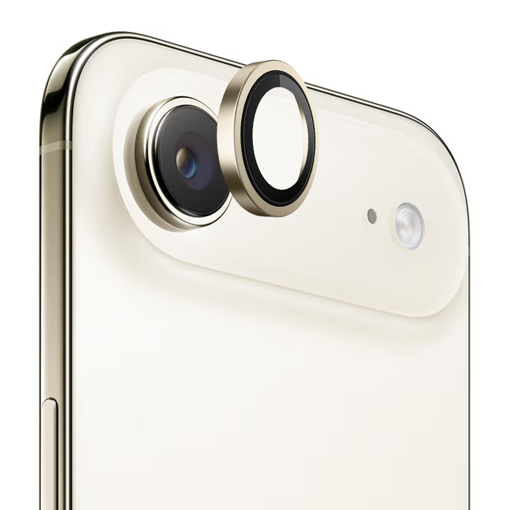 Προστατευτική Μεμβράνη Κάμερας Πίσω Blueo Metal Frame για Apple iPhone 17 Air, Ενισχυμένο Γυαλί, Χρυσή
