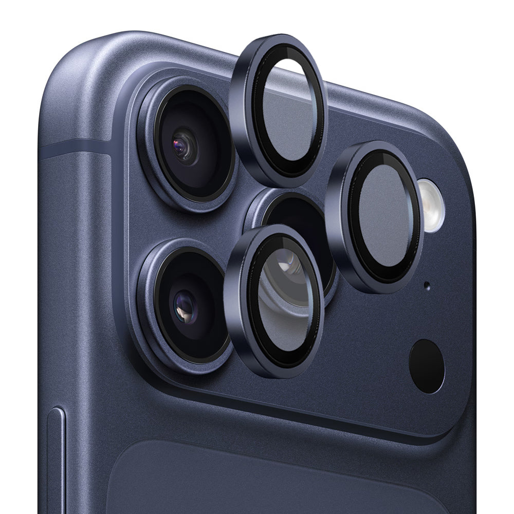 Προστατευτική Μεμβράνη Κάμερας Πίσω Blueo Metal Frame για Apple iPhone 17 Pro Max / 17 Pro, Ενισχυμένο Γυαλί, Σκούρο Μπλε