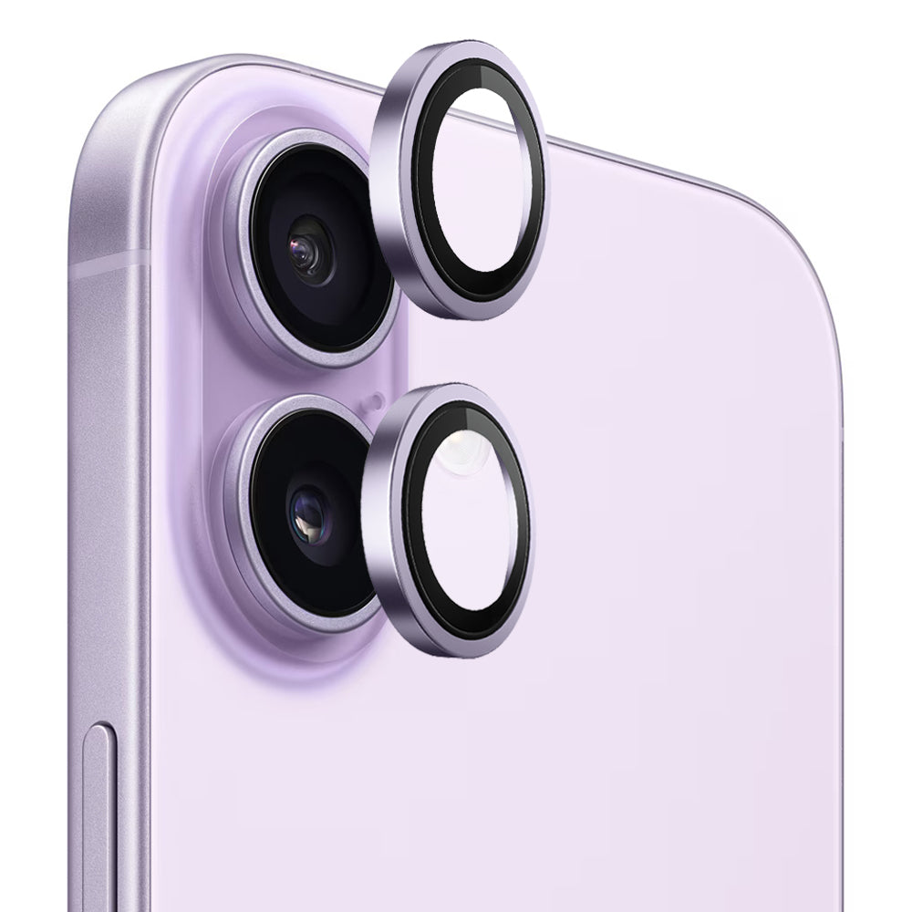 Προστατευτική Μεμβράνη Κάμερας Πίσω Blueo Metal Frame για Apple iPhone 17, Ενισχυμένο Γυαλί, Μωβ