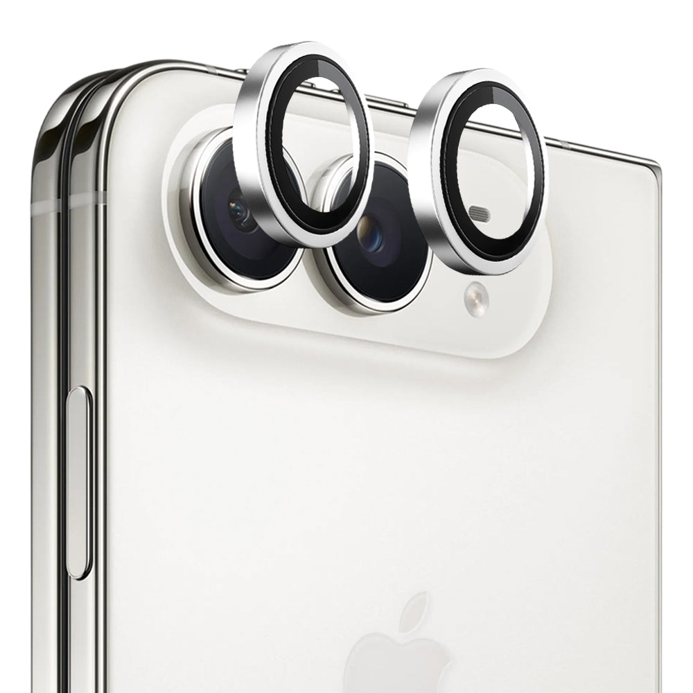 Προστατευτικό κάλυμμα πίσω κάμερας Blueo Metal Frame για Apple iPhone Duo, σκληρυμένο γυαλί, ασημί