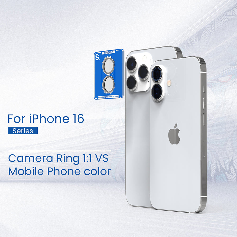 Προστατευτική μεμβράνη πίσω κάμερας Lito S+ για Apple iPhone 16 Pro Max / 16 Pro, Ασφαλισμένο γυαλί, Ασημί