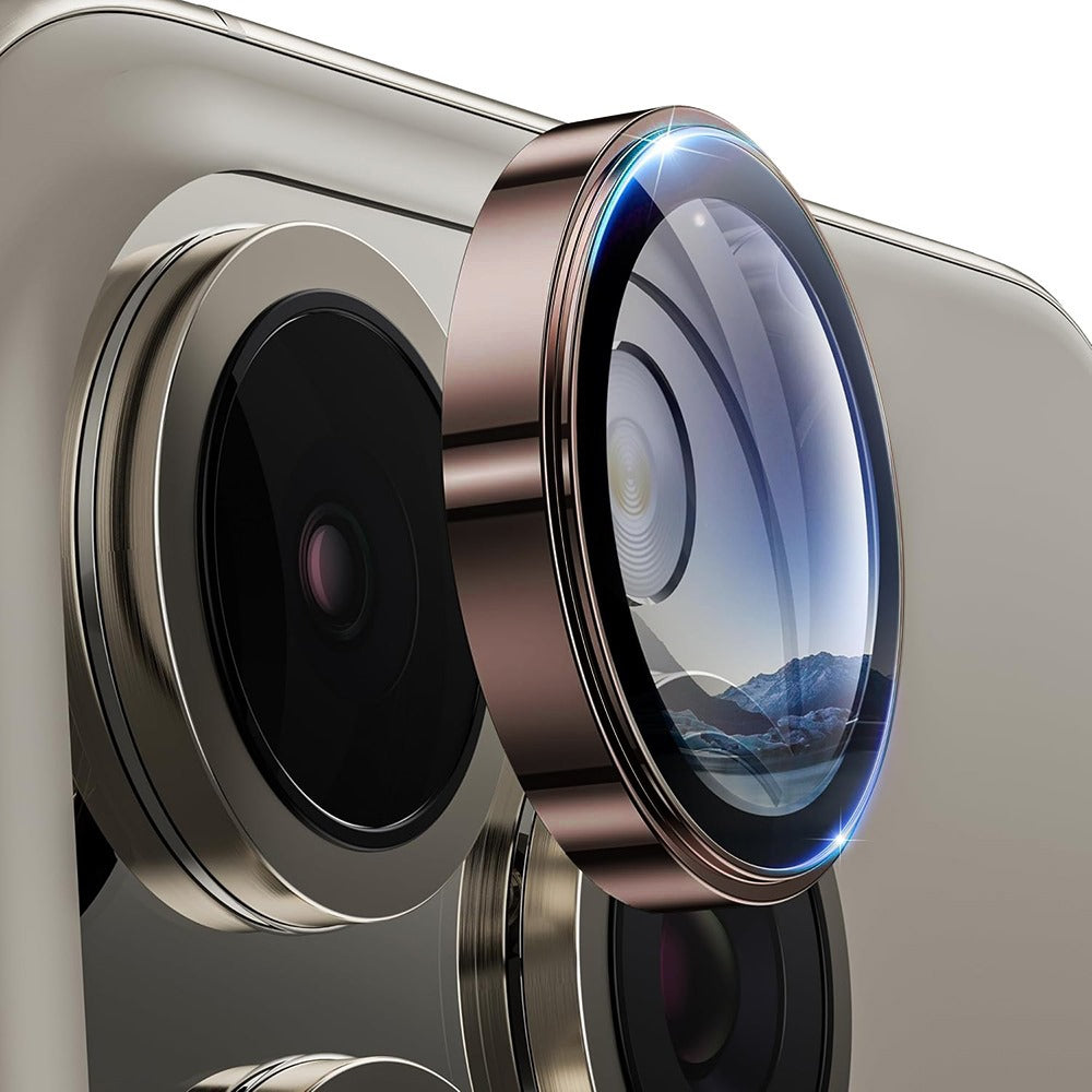 Προστατευτική μεμβράνη πίσω κάμερας Lito S+ για Apple iPhone 16 Pro Max / 16 Pro, Ασφαλισμένο γυαλί, Μπρονζέ