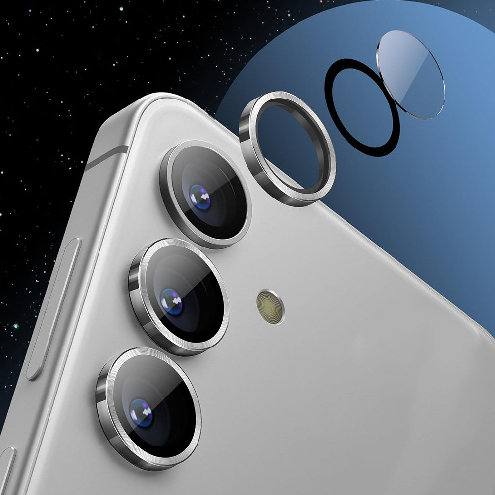 Προστατευτική μεμβράνη πίσω κάμερας Lito S+ για Samsung Galaxy S25+ S936, Ασφαλισμένο γυαλί, Ασημί