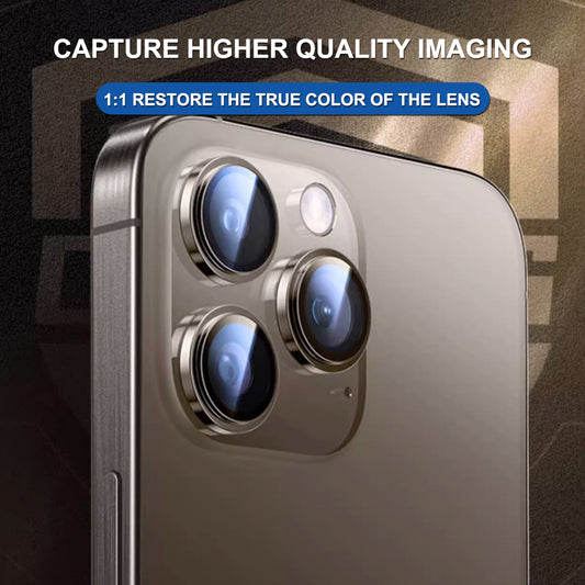 Rear Camera Protection Film Lito Titanium AR for Apple iPhone 17 Air, Tempered Glass, Black