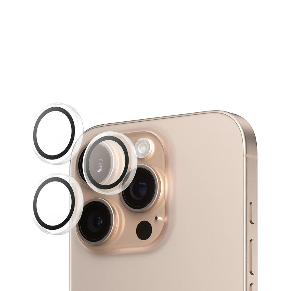 Προστατευτική Μεμβράνη Κάμερας Πίσω PanzerGlass Hoops για Apple iPhone 16 Pro Max / 16 Pro, Ενισχυμένο Γυαλί, Διαφανές