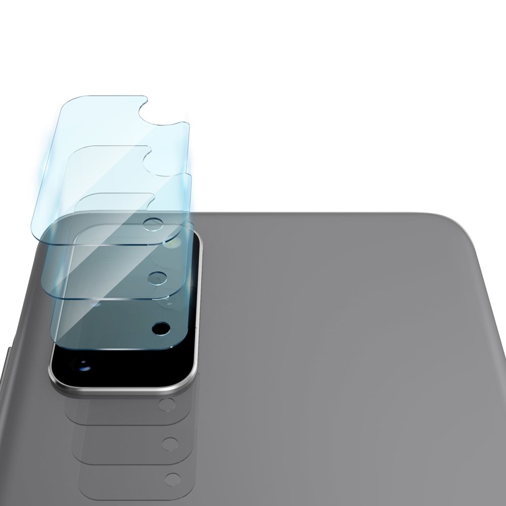 Ringke IDGL Rear Camera Protective Film for Samsung Galaxy S20+ 5G G986 / S20+ G985, Tempered Glass, Set of 3 Pieces, Transparent