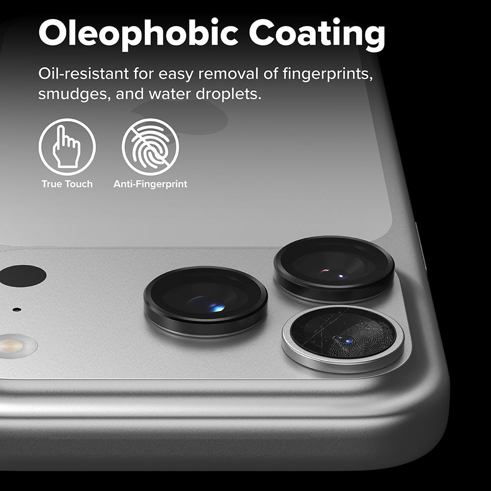Προστατευτική Μεμβράνη Κάμερας Πίσω Ringke για Apple iPhone 17 Pro Max / 17 Pro, Ενισχυμένο Γυαλί, Μαύρη