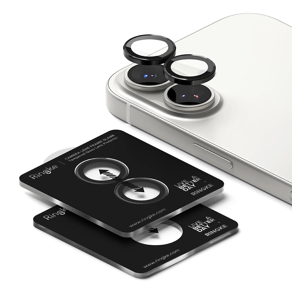 Προστατευτική Μεμβράνη Κάμερας Πίσω Ringke για Apple iPhone 17, Ενισχυμένο Γυαλί, Μαύρη