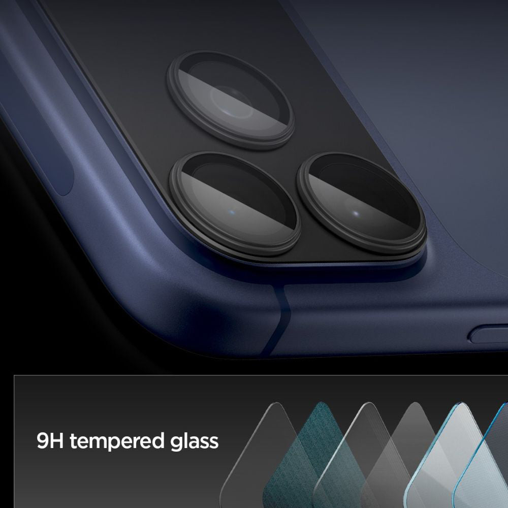 Προστατευτική Μεμβράνη Κάμερας Πίσω Spigen GlastR EZ FIT Optik Pro XL για Apple iPhone 17 Pro Max, Ενισχυμένο Γυαλί, Μαύρο AGL10649