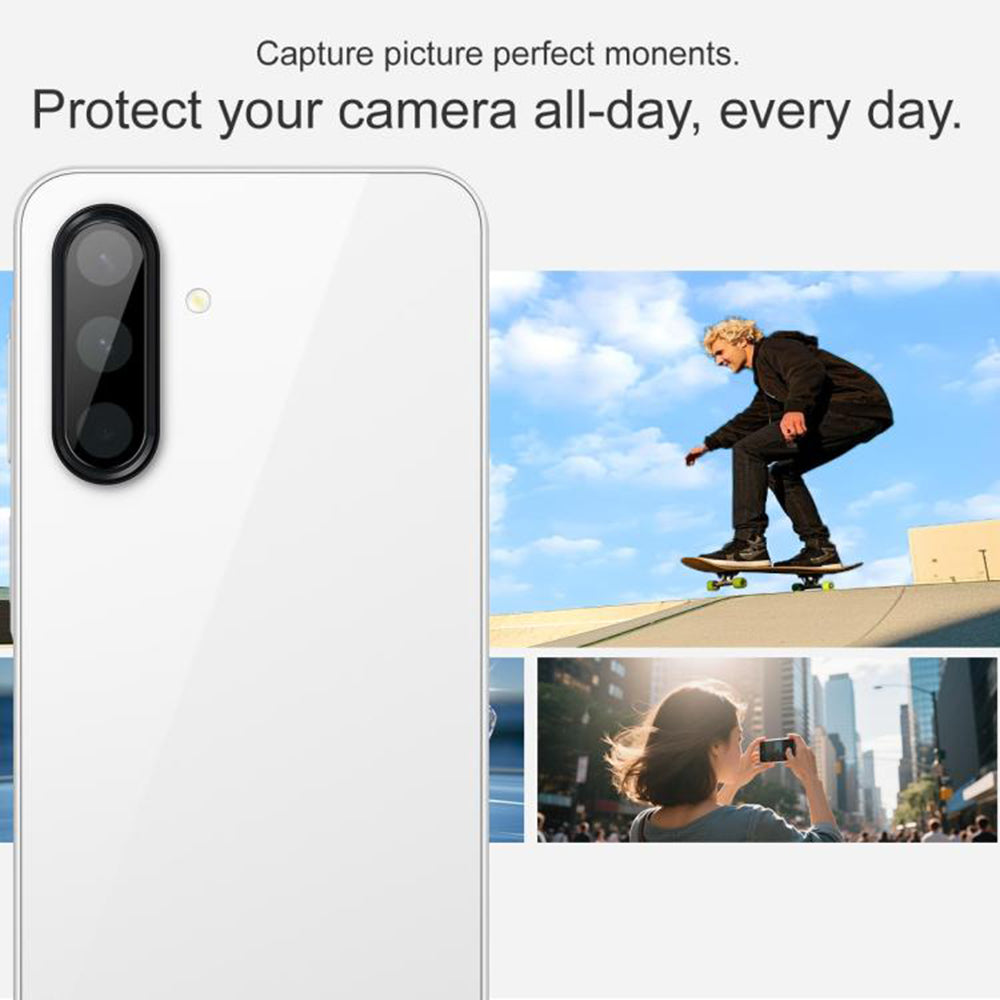 Προστατευτική μεμβράνη πίσω κάμερας Techsuit για Samsung Galaxy A17 4G / A17 5G, ασφαλισμένο γυαλί, μαύρο