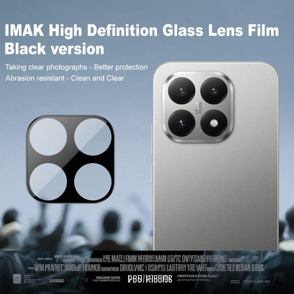 Προστατευτική μεμβράνη πίσω κάμερας Techsuit για Xiaomi 15T Pro, ασφαλισμένο γυαλί, μαύρο