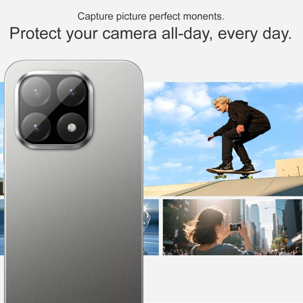 Προστατευτική μεμβράνη πίσω κάμερας Techsuit για Xiaomi 15T Pro, ασφαλισμένο γυαλί, μαύρο