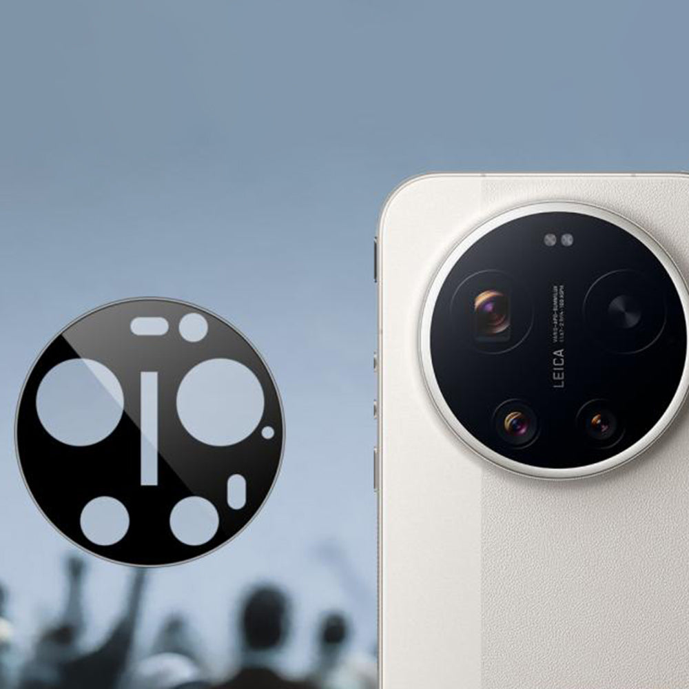 Προστατευτική Μεμβράνη Κάμερας Πίσω Techsuit για Xiaomi 17 Ultra, Ενισχυμένο Γυαλί, Μαύρη