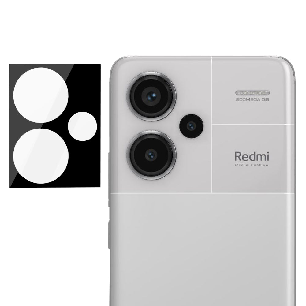 Προστατευτική μεμβράνη πίσω κάμερας Techsuit για Xiaomi Redmi Note 13 Pro+, Ενισχυμένο γυαλί, Μαύρο
