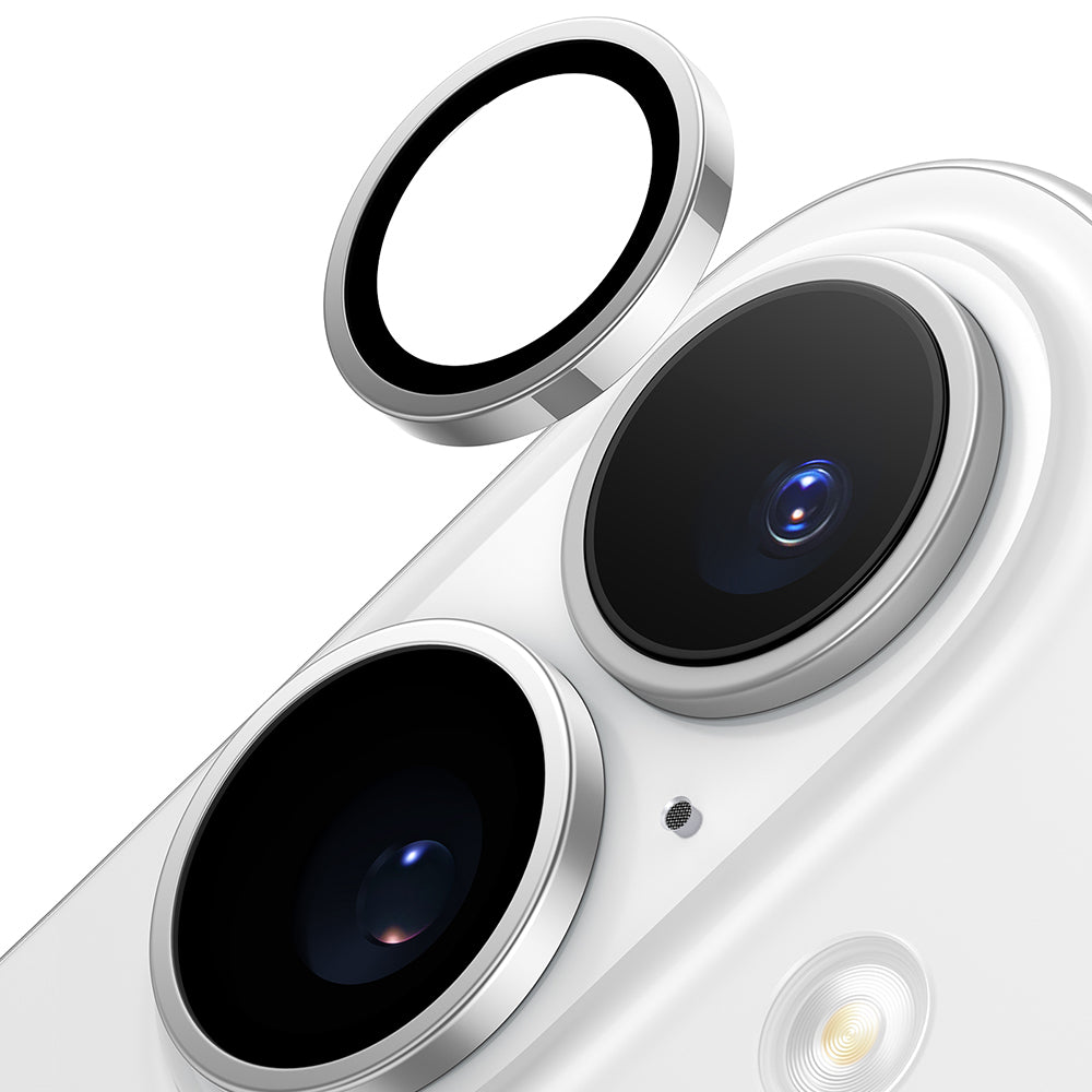 Προστατευτική Μεμβράνη Κάμερας Πίσω Torras Lensguard για Apple iPhone 16 Plus / 16, Ενισχυμένο Γυαλί, Μεταλλικό Γκρι