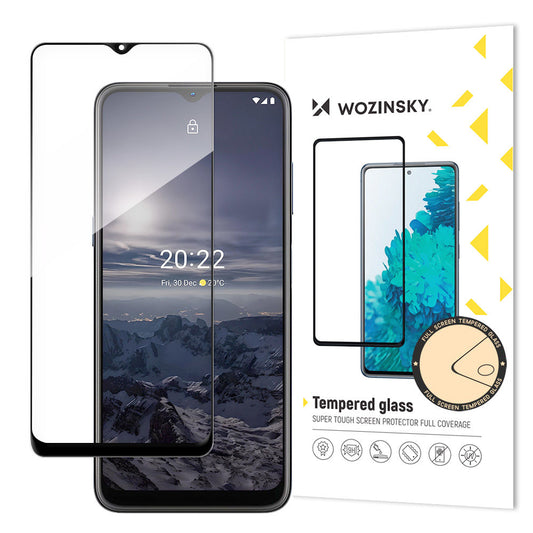WZK Προστατευτικό οθόνης για Nokia G21 / G11, Προστατευτικό γυαλί, Πλήρης κόλλα, Μαύρο